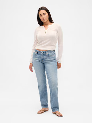 Curvy Low Rise '90s Straight Jeans | Gap (US)