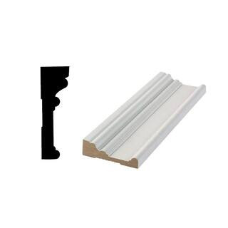 RB03 1 in. x  3 1/2 in. x  96 in. Primed MDF Casing (1-Piece − 8 Total Linear Feet) | The Home Depot