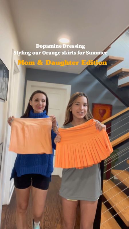 Styling an orange athleisure skirt for spring and summer, mom and daughter edition. #teenstyle #over40style

#LTKstyletip #LTKover40 #LTKxTarget