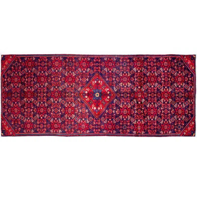 Brynnen One-of-a-Kind 3'9" x 9'1" 1970s Area Rug in Red/White/Blue | Wayfair North America