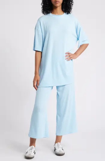 Dressed in Lala Lex Oversize Rib Top & Pants Set in Light Blue at Nordstrom Rack, Size Large | Nordstrom Rack