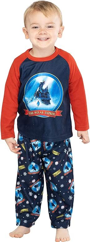 The Polar Express Train Toddler Kids Raglan Pajama Set | Amazon (US)