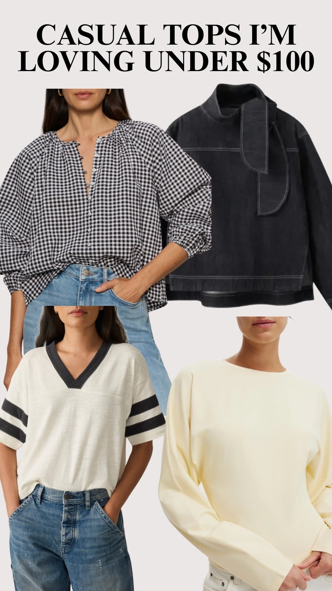 Cute spring tops under $100 

#LTKTravel #LTKmomlife #LTKOver40