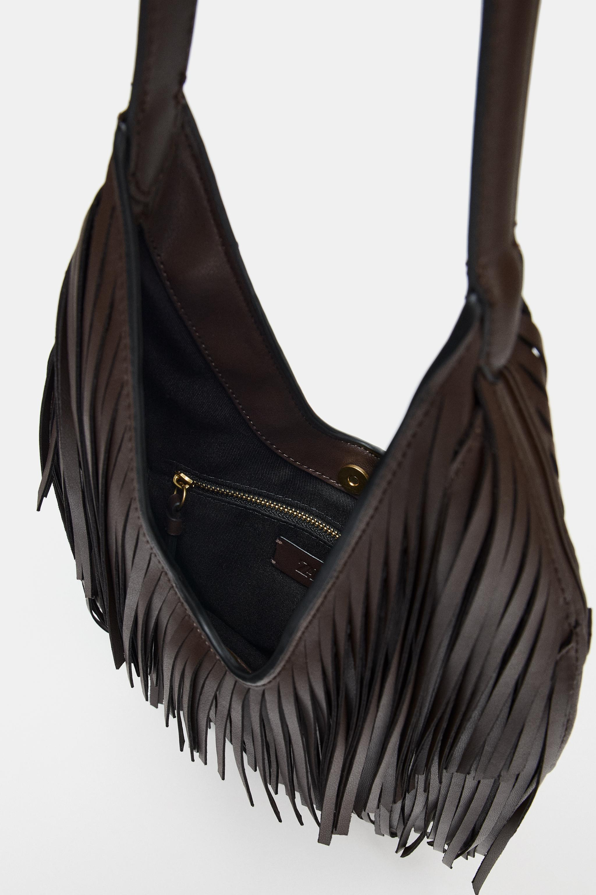 FRINGED TOTE BAG | Zara UK