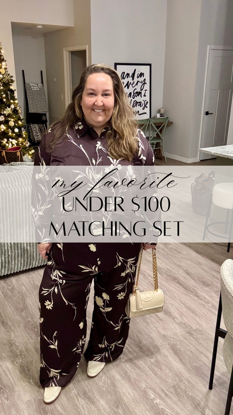 A little late to the matching set trend but here we are! This set is super affordable and perfect for the holiday season. 

#rebekahelizstyle 

#LTKPlusSize #LTKHoliday #LTKootd