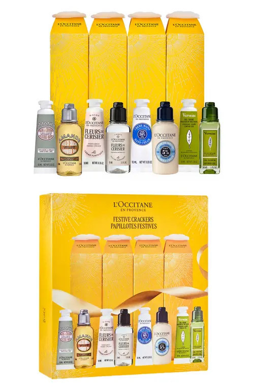 L'Occitane Festive Crackers Skin Care Set $36 Value at Nordstrom | Nordstrom