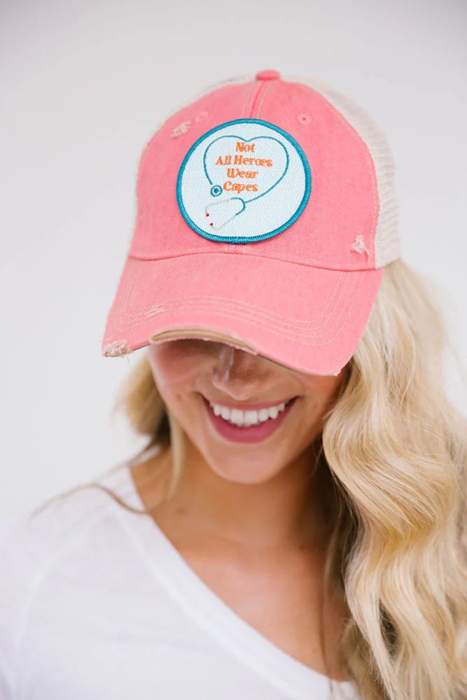 NOT ALL HEROES WEAR CAPES - NURSE PATCH HAT | Judith March