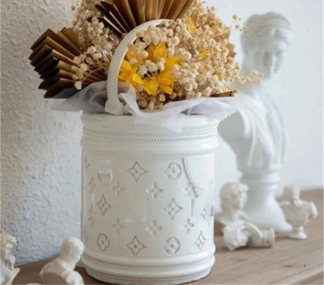 Round handbag Vase,Cute Ceramic Vase/ Rainbow Pot Planter/ Modern ceramic vase/ pastel color cera... | Etsy (US)