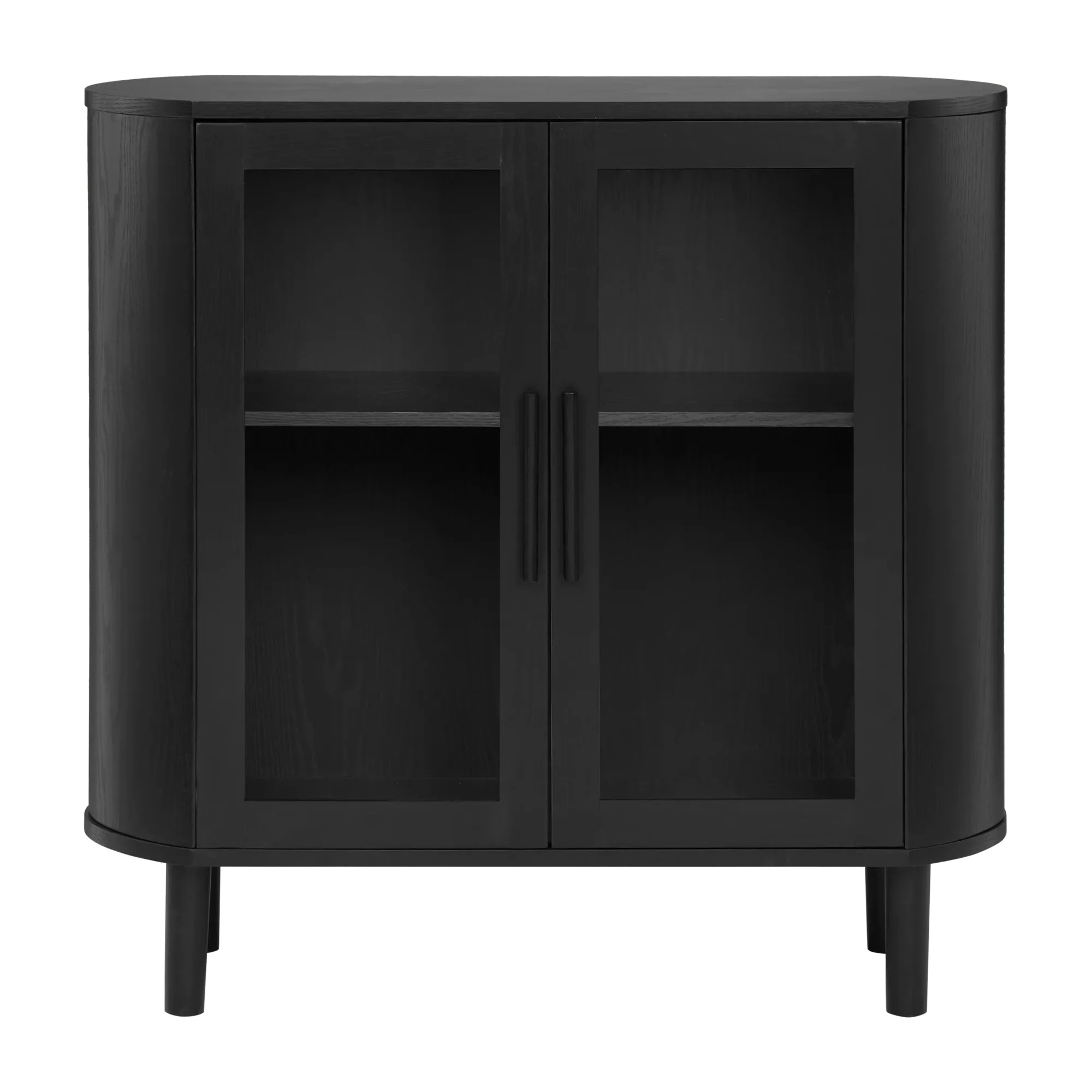 Black Buffet with Glass Doors | Bouclair