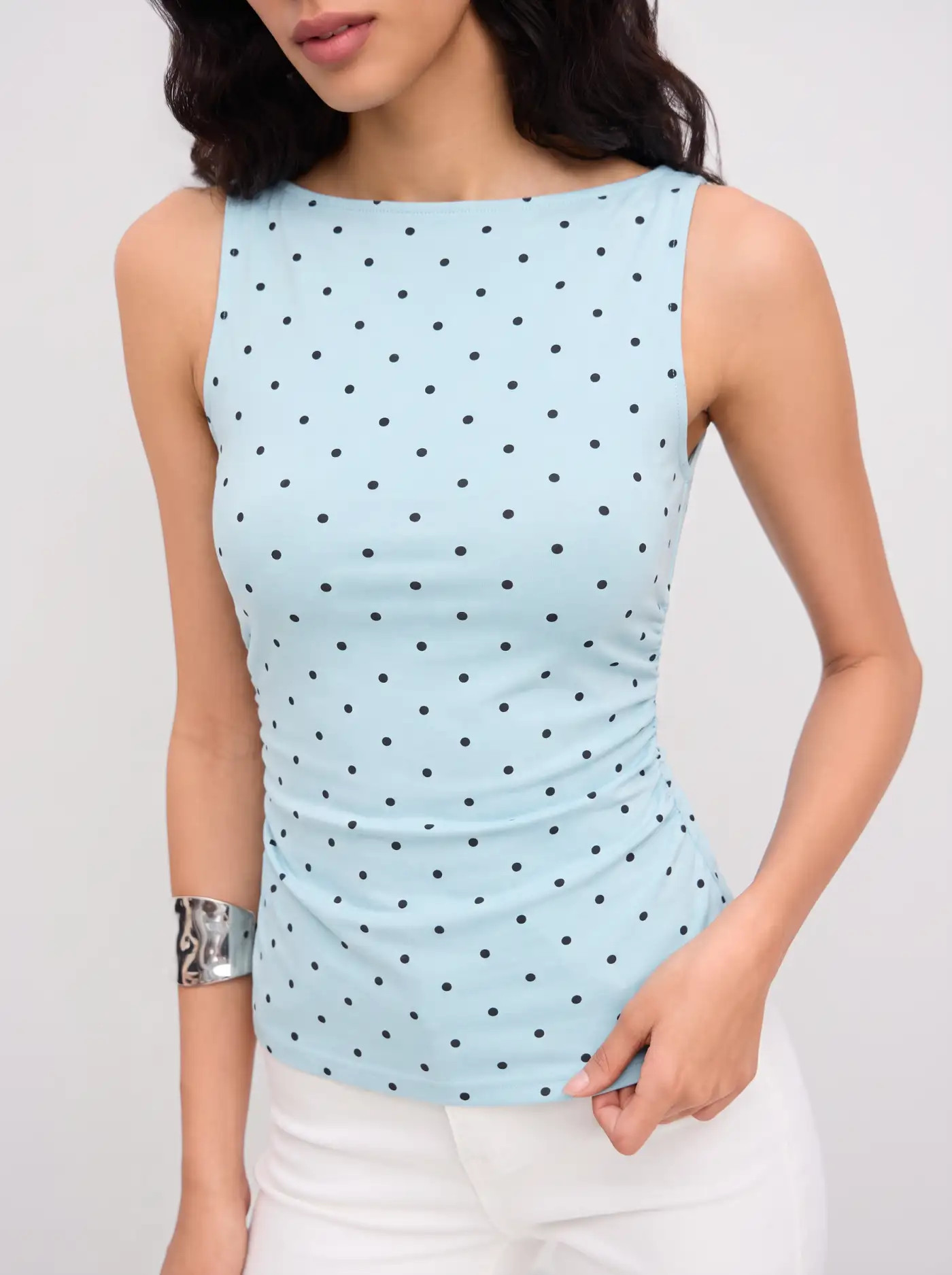 Polka Dot lace-boat-keywords Lace Top Cami Top 6\u6708-\u4e0a\u8863\u88e4\u88c5-\u786e\u5b9a\u6b3... | Cider