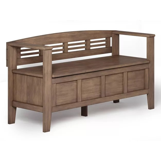 48" Chandler Solid Wood Entryway Storage Bench - Wyndenhall | Target
