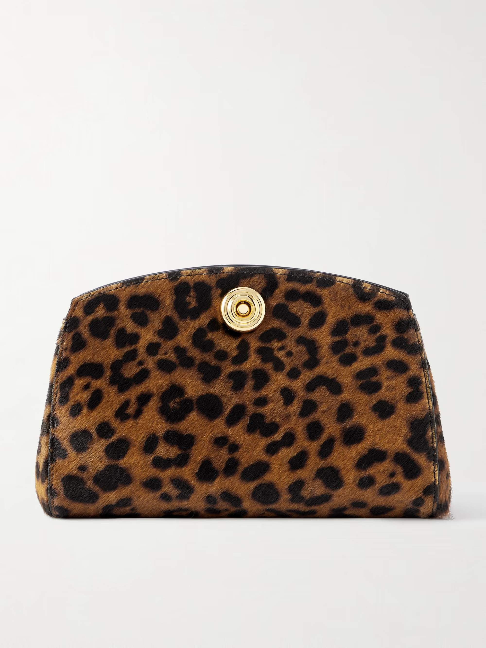 Leopard-print calf hair clutch - leopard print - One Size | NET-A-PORTER (US)