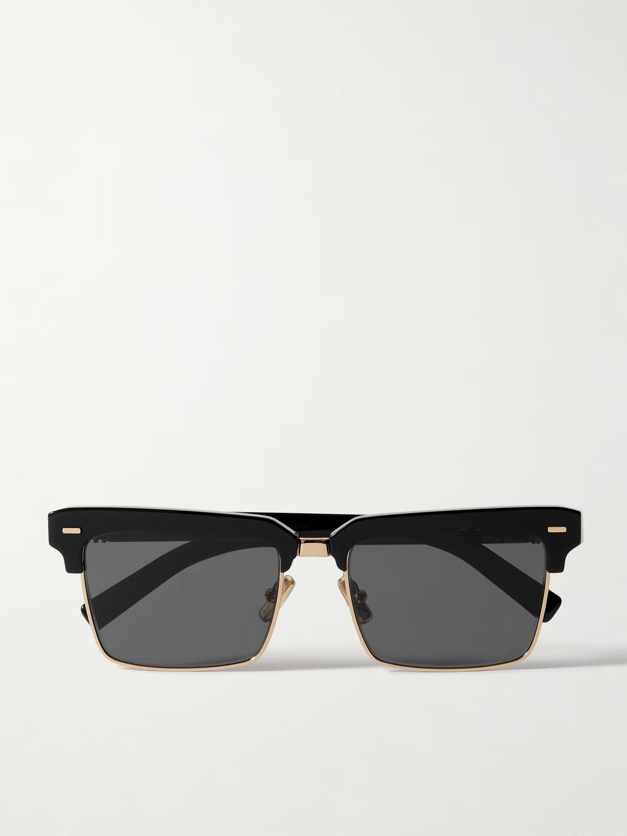 Square-frame acetate and gold-tone sunglasses | NET-A-PORTER (UK & EU)