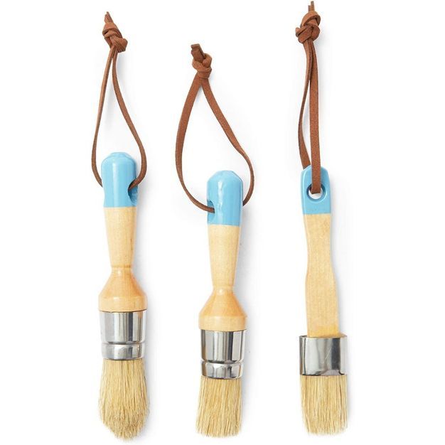 Bright Creations Set of 3 Wax and Chalk Paint Brushes for Arts and Crafts Supplies | Target