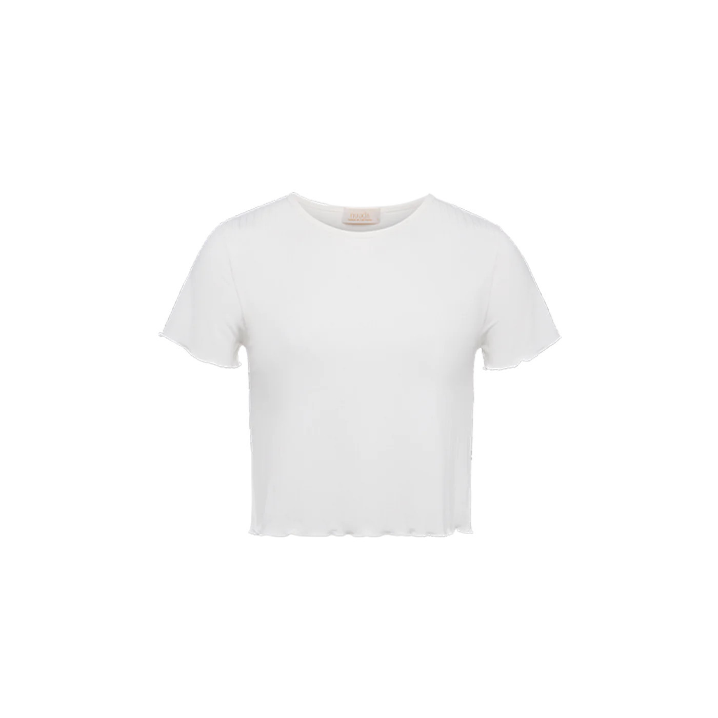 Mini Rib Tee | Pearl | Nuuds US
