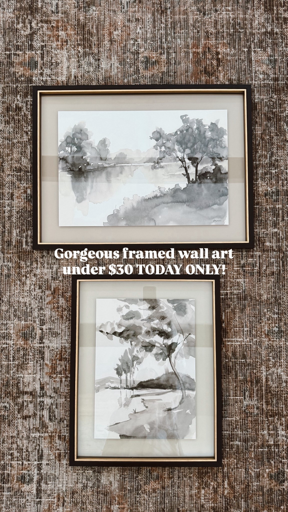 Obsessed with the art at Target right now! These are under $30 today only! The gold detail in the frame is everything! 

#LTKSeasonal #LTKHome #LTKSaleAlert