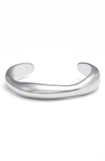 Open Edit Open Cuff Bangle in Rhodium at Nordstrom Rack | Nordstrom Rack