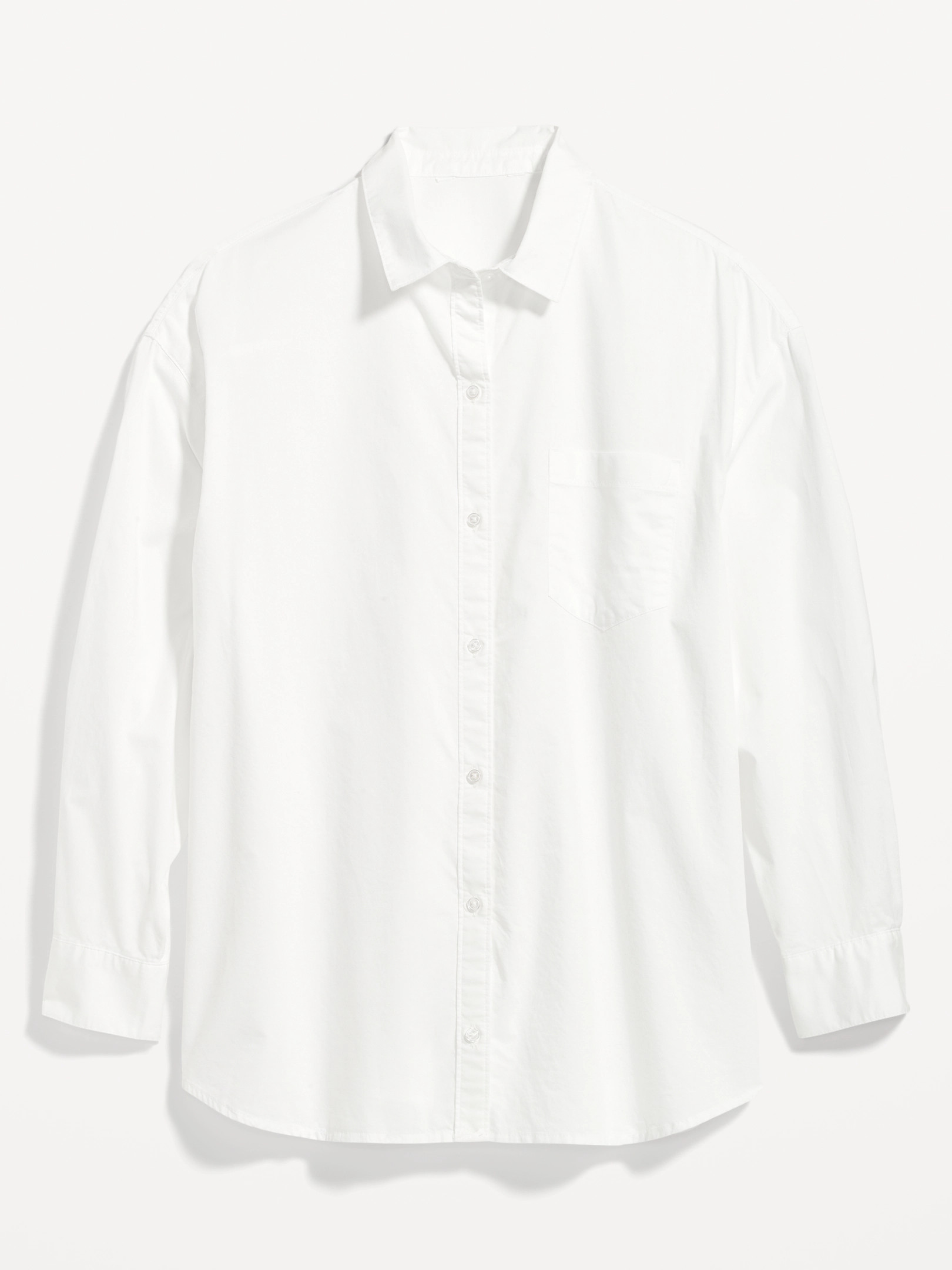 Oversized Button-Down Boyfriend Shirt | Old Navy (US)