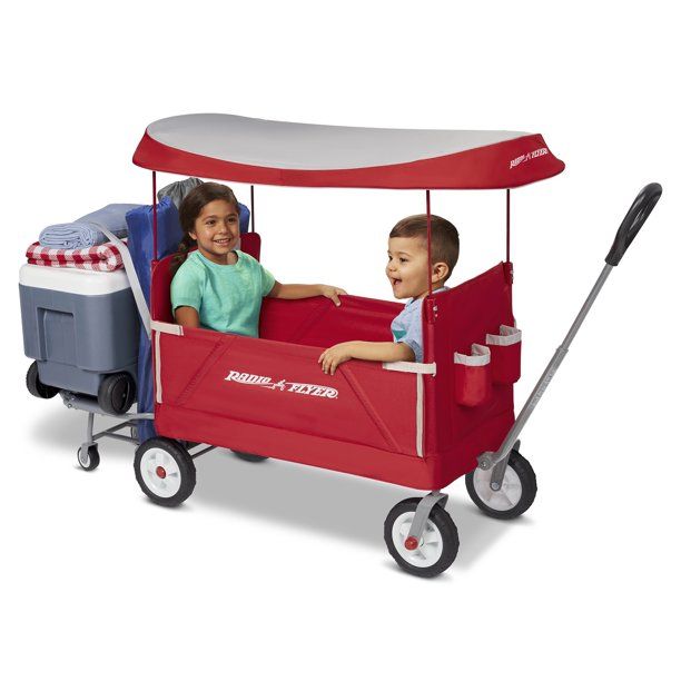 Radio Flyer, 3-in-1 Tailgater Wagon with Canopy, Folding Wagon, Red | Walmart (US)
