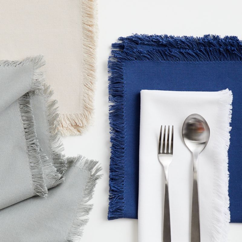 Craft Fringe Napkins | Crate and Barrel | Crate & Barrel