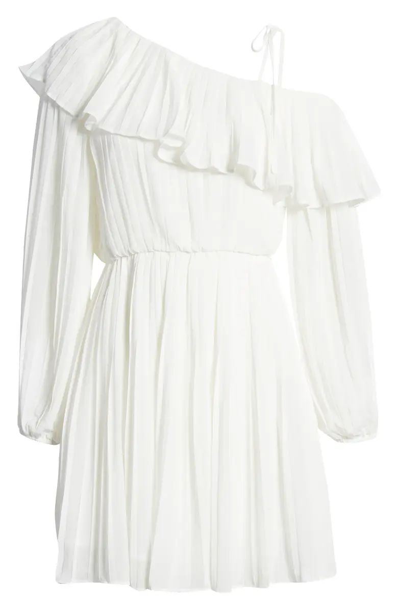 Pleated One-Shoulder Dress | Nordstrom