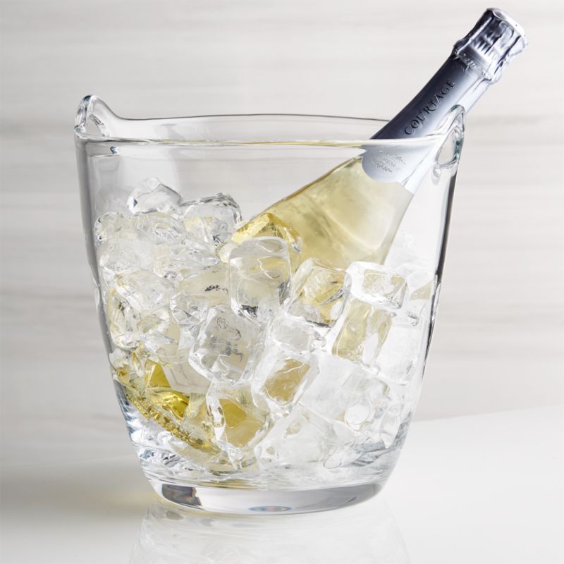 Perry Glass Wine Bucket + Reviews | Crate and Barrel | Crate & Barrel