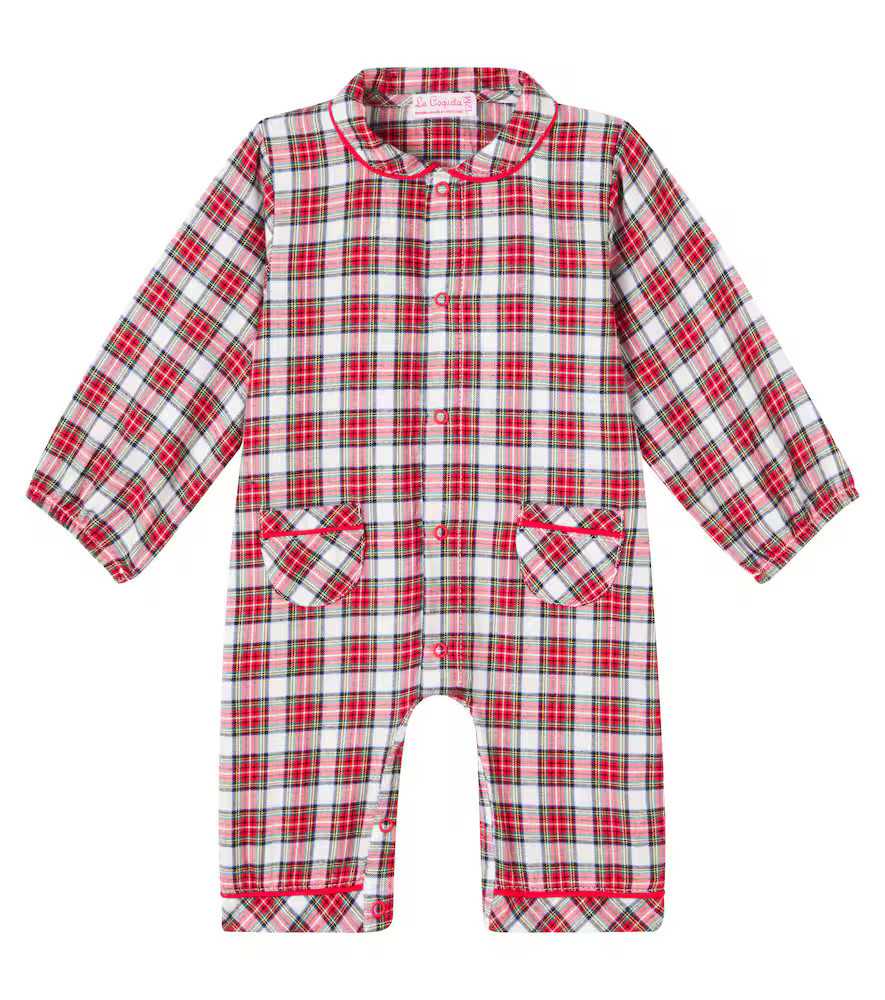 La Coqueta Baby checked cotton onesie | Mytheresa (US/CA)