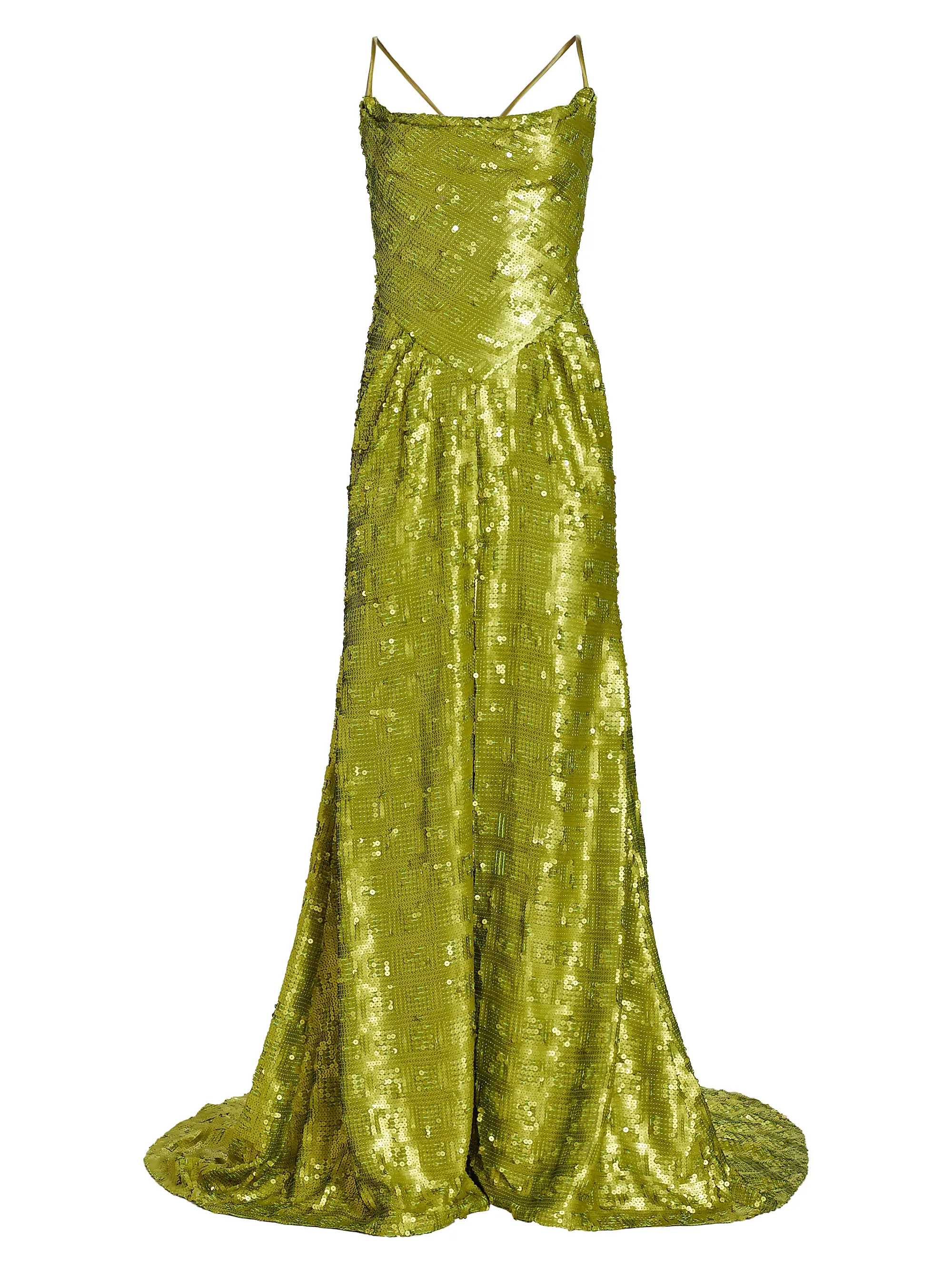 Shop H A R B I S O N Adamas Sequined Gown | Saks Fifth Avenue | Saks Fifth Avenue