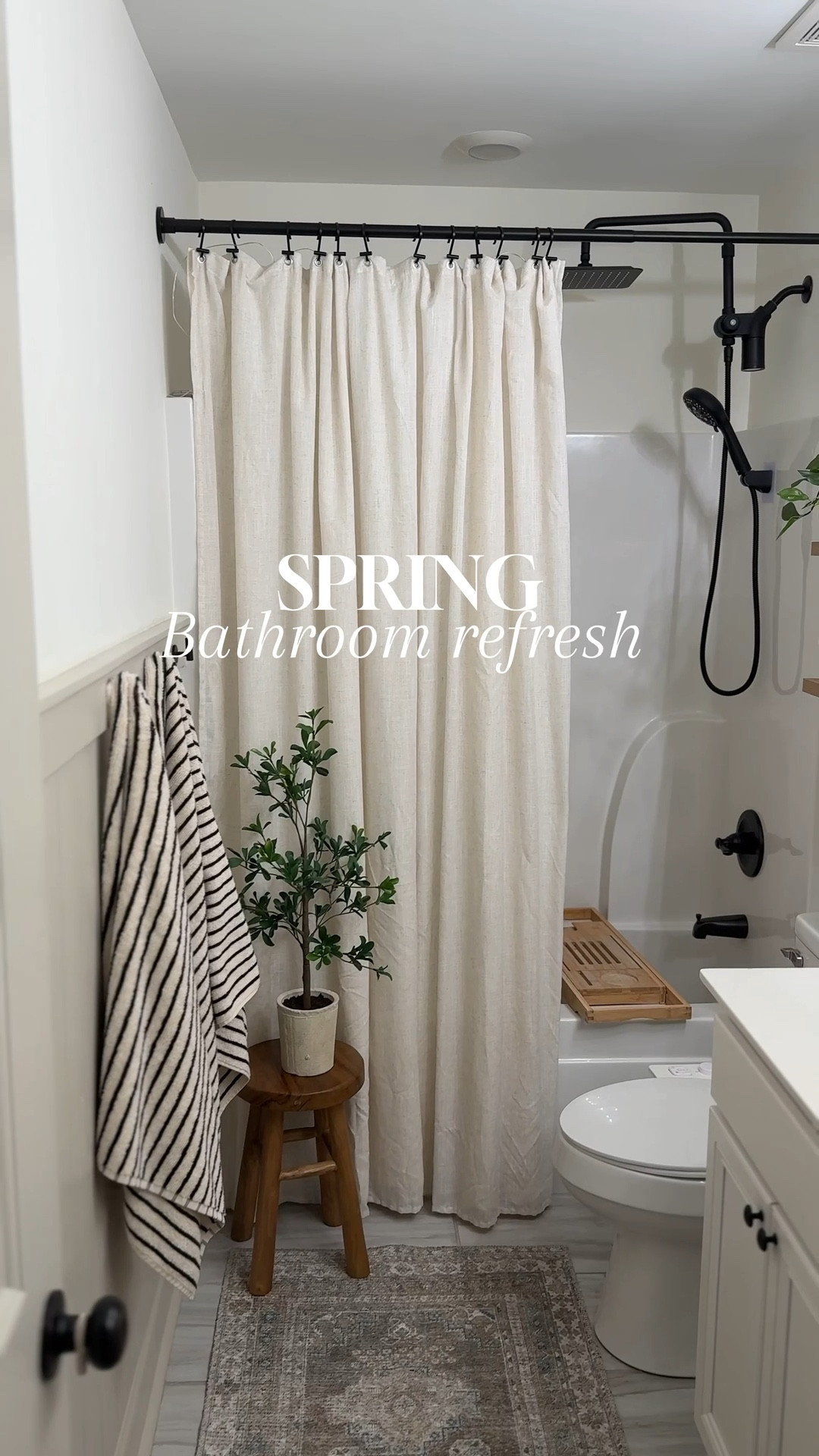 Spring bathroom refresh 🥰 



✨ 
spring bathroom refresh ideas, bathroom decor refresh on a budget, neutral bathroom styling ideas, small bathroom makeover inspiration, bathroom counter styling ideas, above toilet shelf decor ideas, shower curtain styling ideas bathroom, bathroom runner rug ideas, modern organic bathroom decor, simple bathroom organization and styling

#LTKselfcare #LTKSaleAlert #LTKHome