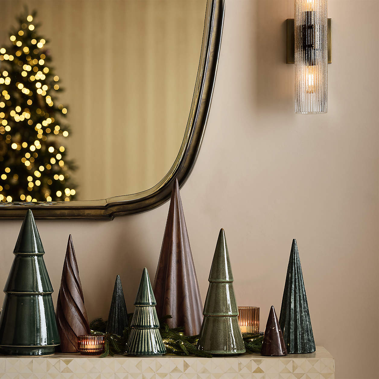 Madeira Walnut Wood Decorative Turned Tree Large 19" + Reviews | Crate & Barrel | Crate & Barrel