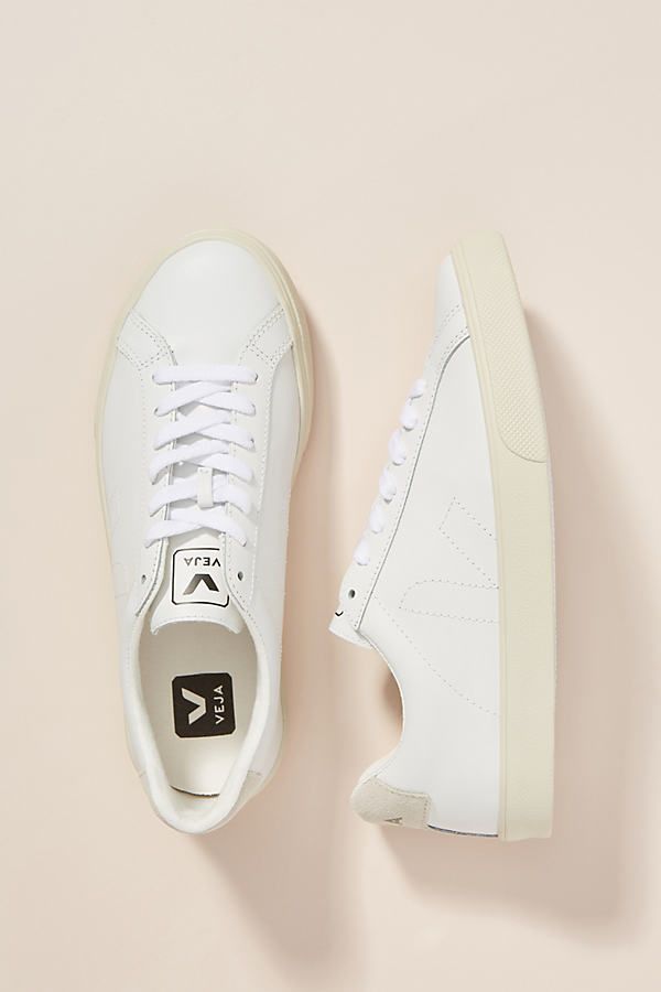 Veja Leather Sneakers By Veja in White Size 41 | Anthropologie (US)