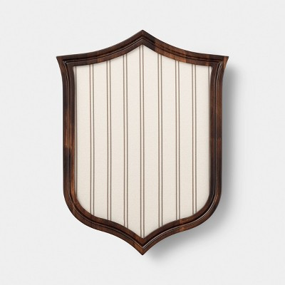 13"x17" Crest Striped Pinboard Wood Wall Art - Room Essentials™ | Target