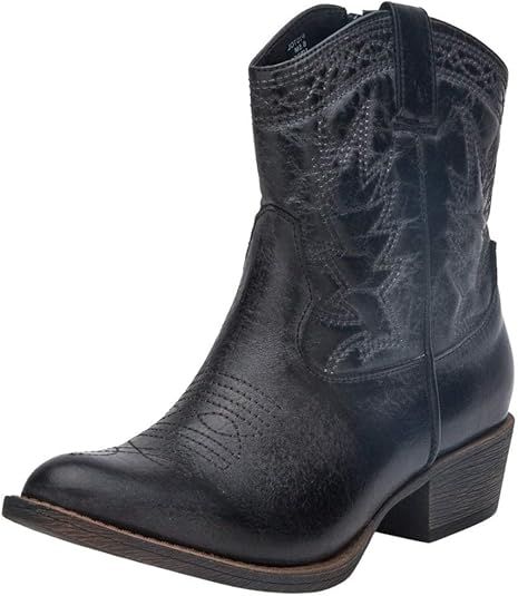 Coconuts by Matisse Womens Pistol Zippered Boots Ankle Low Heel 1-2" - Black | Amazon (US)
