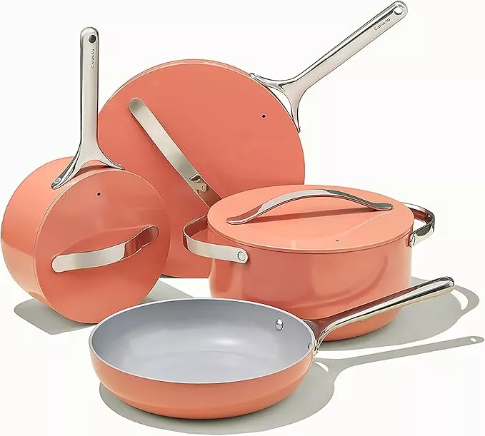  ROCKURWOK Nonstick Nesting Pots and Pans: Home & Kitchen