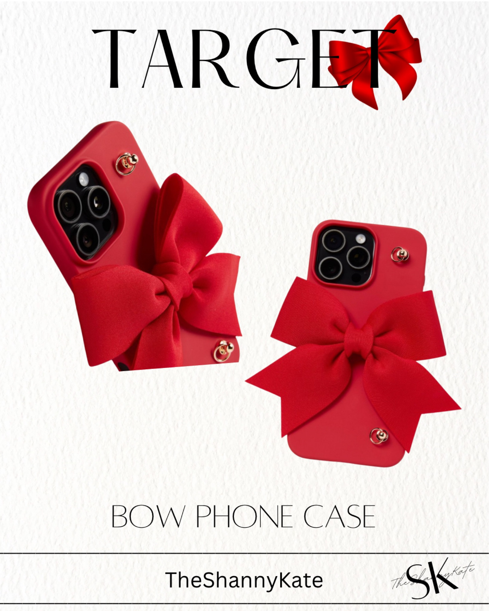 Check out this adorable bow phone case at Target. Perfect for all you coquette lovers and perfect for the holidays. 

#LTKFindsUnder50 #LTKStyleTip #LTKGiftGuide
