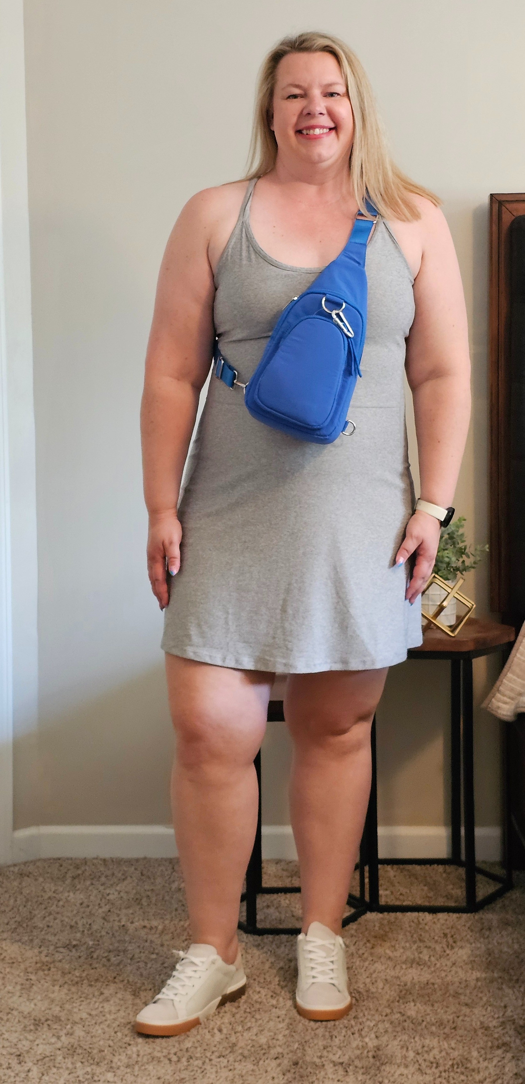 Casual athleisure skort romper.  Wearing a size XL tall. 

#LTKMidsize #LTKFindsUnder50 #LTKActive