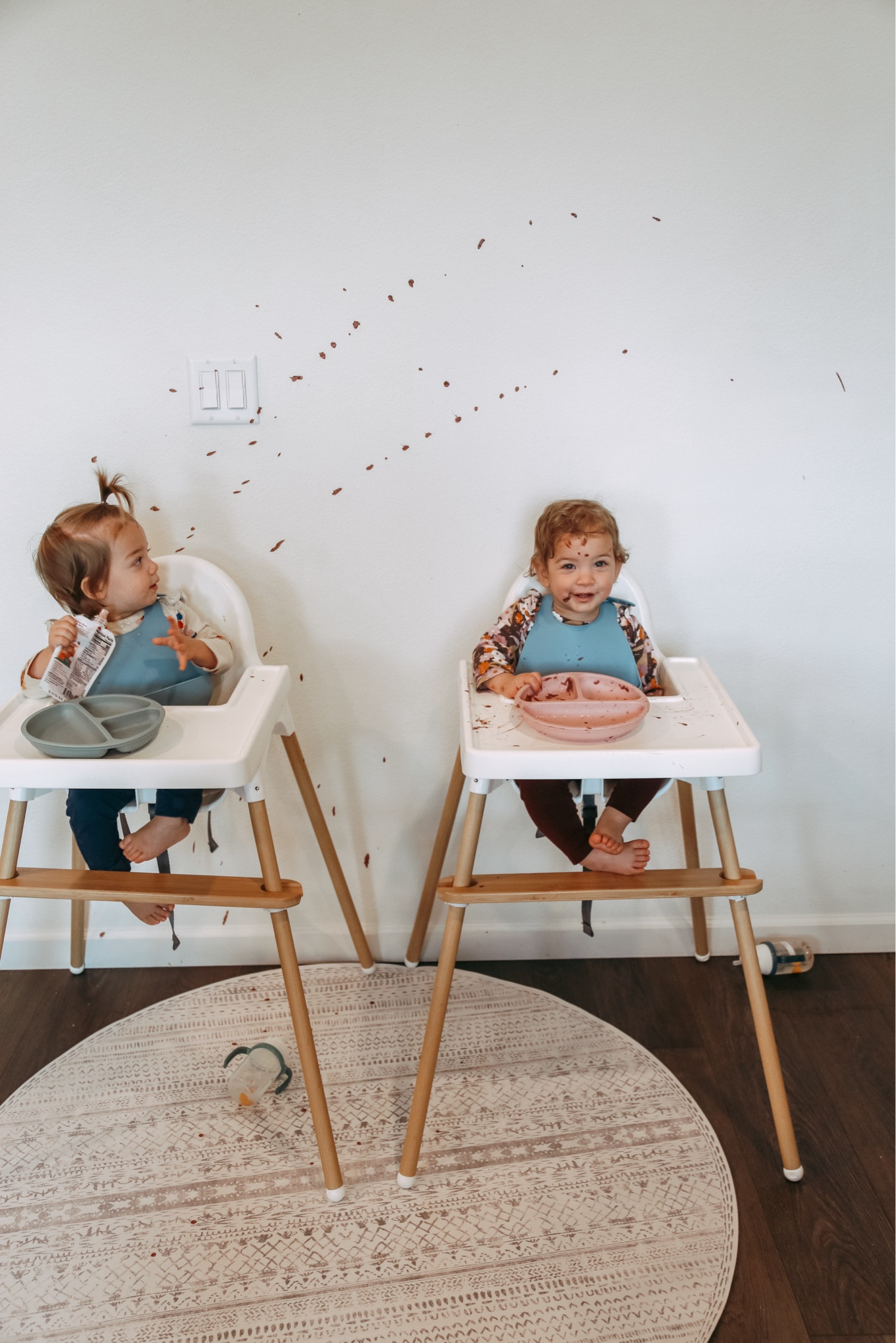 Messy meals! This splat mat saves a lot of cleaning! It’s so easy to clean, I just throw it in the washer! 

#LTKfamily #LTKbaby #LTKbump