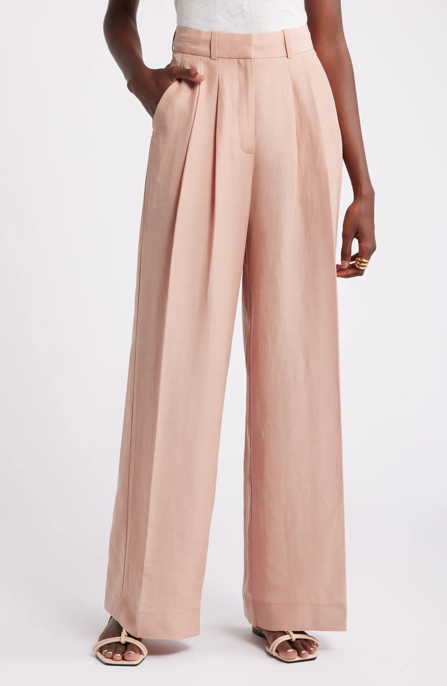 Nordstrom Pleated Wide Leg Pants | Nordstrom | Nordstrom