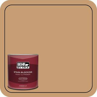 1 qt. #S270-5 Gingersnap Extra Durable Flat Interior Paint & Primer | The Home Depot