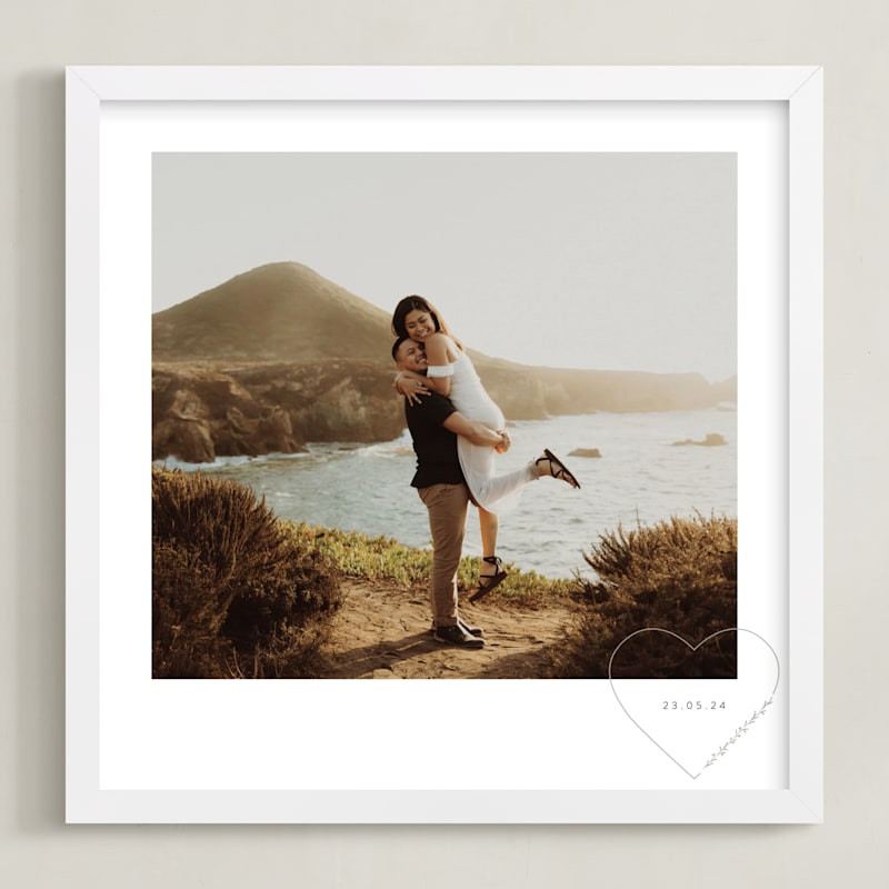 "I Heart You" - Custom Photo Art by Susanne Kasielke. | Minted