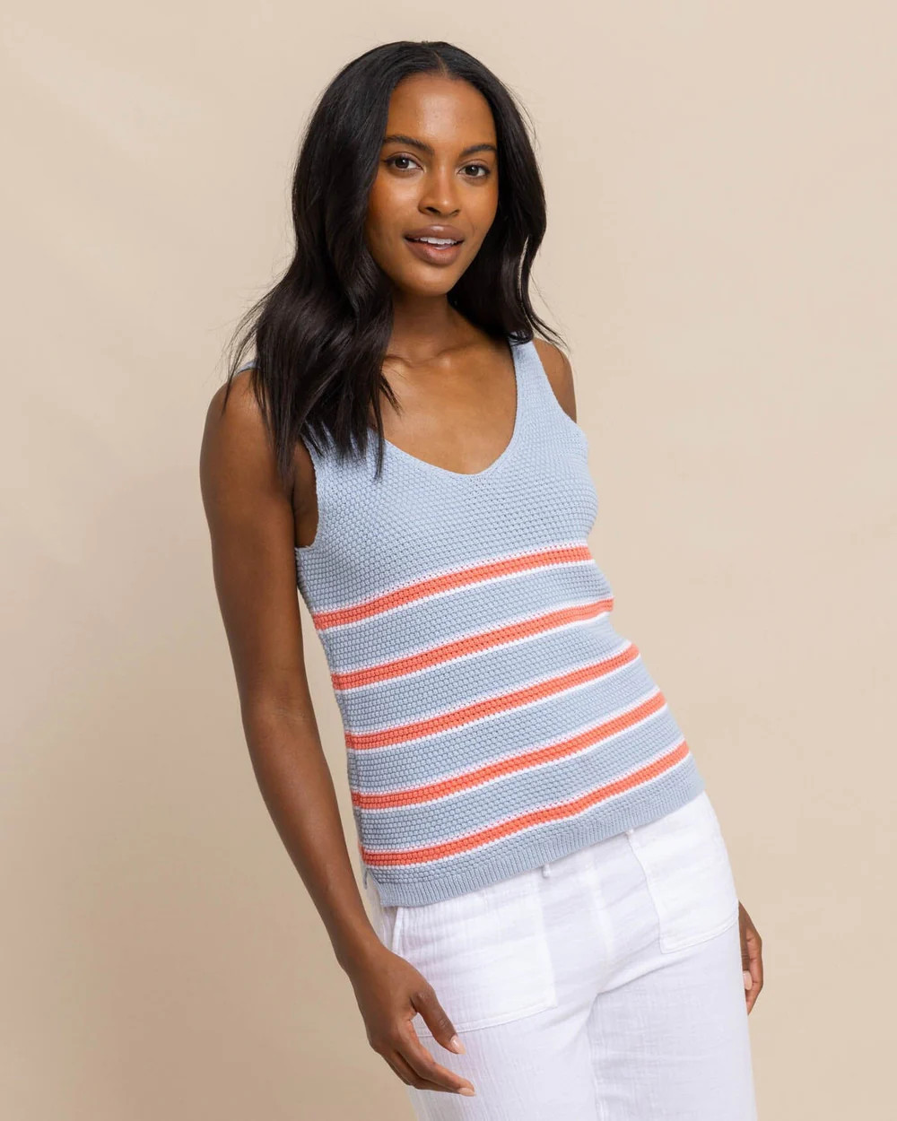 Alli Striped Sweater Tank | Southern Tide