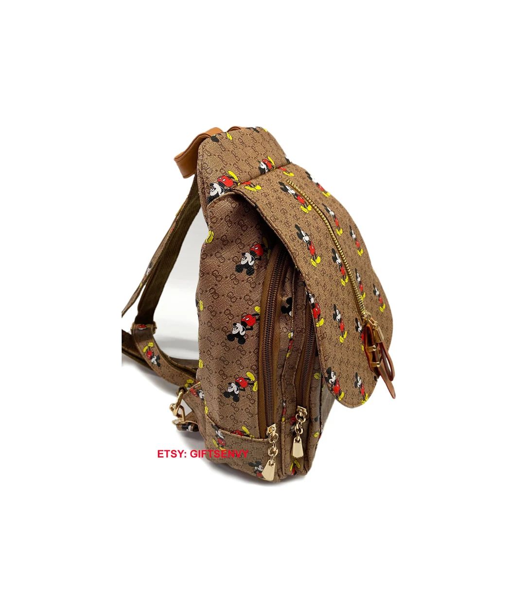 8.5x12 Small PVC Teen Children Mickey Mouse Sling Bag Disney Character Kid Mini Backpack Purse Mi... | Etsy (US)