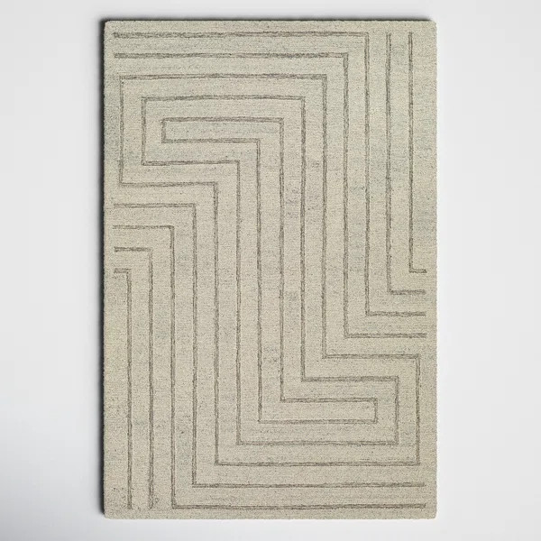 Rafferty Handmade Wool Gray/Taupe Rug | Wayfair North America