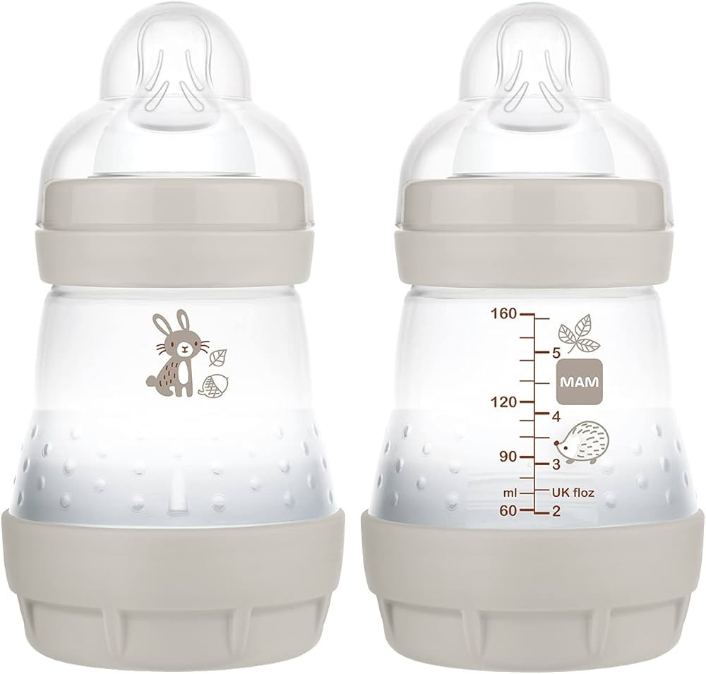 MAM Easy Start Anti Colic 5 oz Baby Bottle, Easy Switch Between Breast and Bottle, Reduces Air Bu... | Amazon (US)