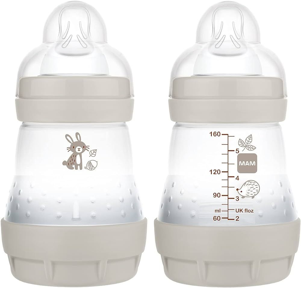 MAM Easy Start Anti Colic 5 oz Baby Bottle, Easy Switch Between Breast and Bottle, Reduces Air Bu... | Amazon (US)