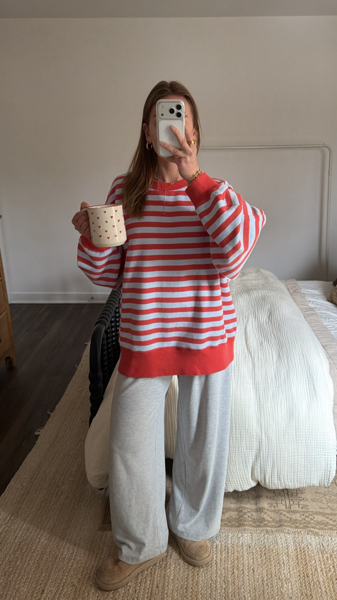 3/24/26 Cozy Spring Morning Loungewear

My current favorite cozy morning combo 🤍 Wearing my favorite Abercrombie lounge pants (size small) and this new striped Aerie sweatshirt with the prettiest spring colors (size medium for a relaxed fit).

Easy, comfy, and perfect for slow spring mornings at home. Everything linked here ✨

#LTKootd #LTKmorningroutine #LTKspring