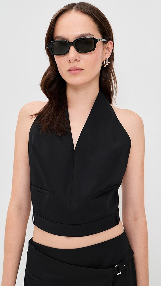 Upside Down Wool Halter Top | Shopbop