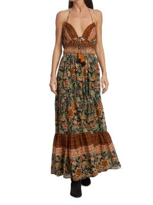 Free People Real Love Tassel Tie Maxi Dress on SALE | Saks OFF 5TH | Saks Fifth Avenue OFF 5TH