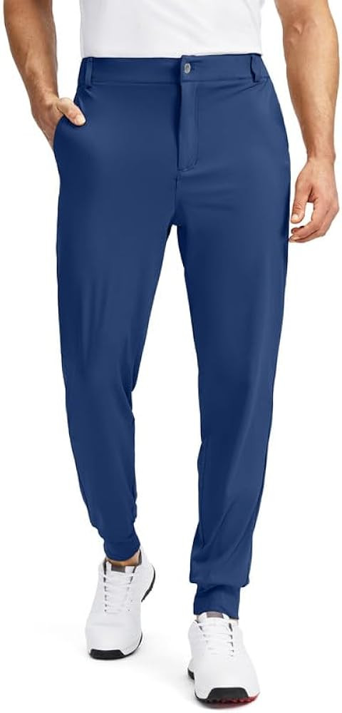 Soothfeel Men's Golf Joggers Pants with 5 Pockets Slim Fit Stretch Sweatpants Running Travel Dres... | Amazon (US)