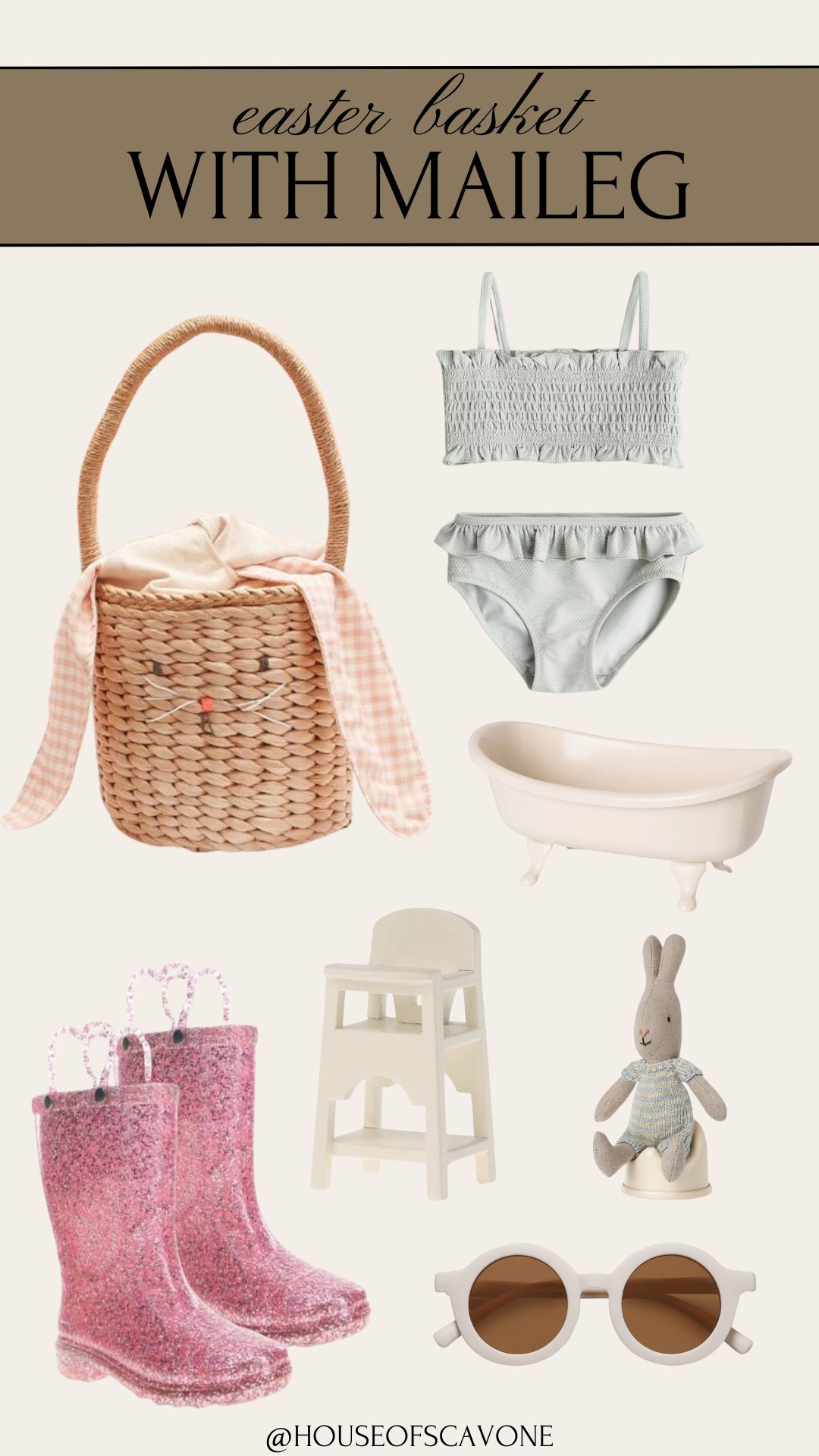 some Easter basket ideas for littles #easter #easterbakset #easterbasketideas #easterinspo #easterbasketforkids #easterbasketinspo #kids #girls #maileg #dollhouse 

#LTKkids #LTKSeasonal #LTKfindsunder50